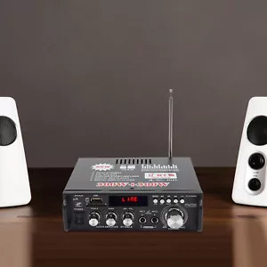 2-Kanäle Bluetooth Audioverstärker Digitaler Stereo Verstärker Mit Fernbedienung - Bild 1 von 18