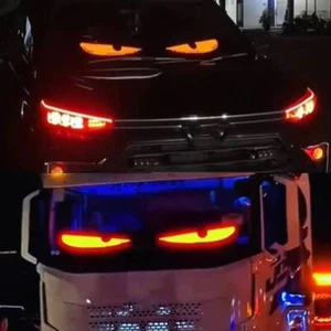 USB Programmable Flexible Led Display, Blazexel Devil Eyes Light for Cars Truck - Picture 1 of 8