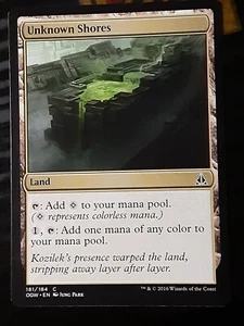 Unknown Shores , Commander 2018 , NM , MTG, FREE SHIPPING - Picture 1 of 2