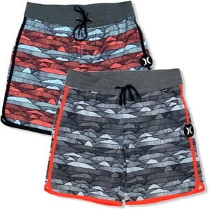Pantalones cortos de tabla Hurley para niños jóvenes Phantom Lines cintura elástica de 16 - Imagen 1 de 5