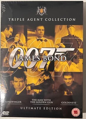 James Bond 007 : Ultimate Golden Triple Pack (DVD) New Sealed - Image 1 of 2