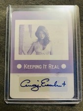 Angie Everhart Auto Autograph Leaf Pop Century 1/1 Printing Plate Supermodel