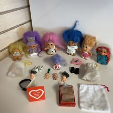 Vintage 1970-1980 Russ & Scandia House Troll Doll Lot of 7 Handmade Clothes 