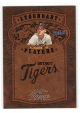 2005 DONRUSS CLASSICS LEGENDARY PLAYERS AL KALINE #LP-1 041/800