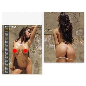 Novita' Calendario 2025 nudo donne 12 Fogli 2 lati,carrozzeria,magazzino, - Foto 1 di 2