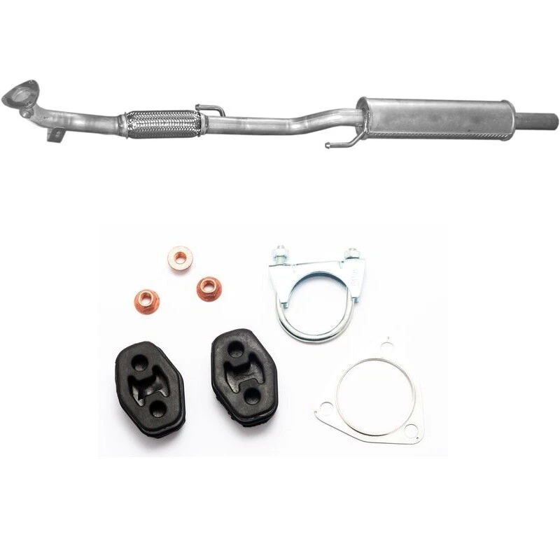 Silenciador de escape para VW Polo 1.2i desde 54 CV hasta 69 CV + accesorios nuevo - Imagen 1 de 1