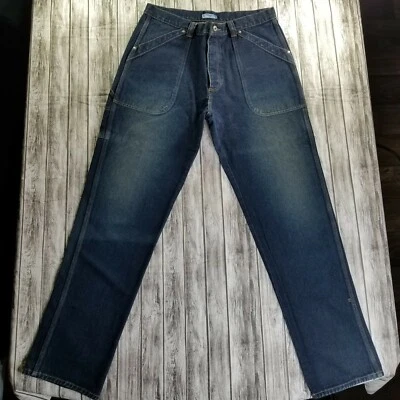 Kenneth Cole Reaction Men's Blue Jeans 38x32 Straight Relaxed Button Fly Vintage - Image 1 of 4