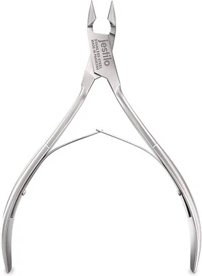 Jestilo Professional Cuticle Nippers Scissors 1 Count (Pack of 1), Silver
