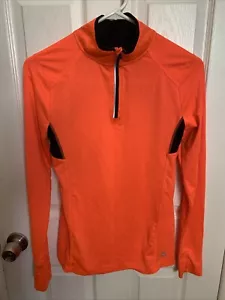 RBX Bright Orange Pink 1/4 Zip Activewear Jacket Women's Small - Picture 1 of 5