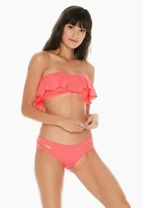 NWT L*Space SET Lynne Bikini Top & Estella Bikini Bottom Neon Pink Size S - Picture 1 of 11