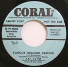 50'S & 60'S Promo 45 Art Lund - L'amour Toujours L'amour / Dixie Danny On Coral