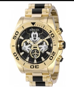 Reloj de cuarzo Invicta para hombre 48 mm Disney Mickey Mouse edición limitada esfera metálica - Imagen 1 de 2