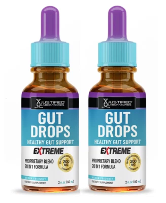 Gut Drops Extreme 200MG Healthy Gut Support  20-in-1 Proprietary Blend  2 Pack - Image 1 of 4