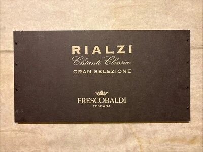 1 Panel de Madera de Vino Raro Rialzi Frescobaldi Vintage CAJA LATERAL 12/24 393a Foto 1 de 2