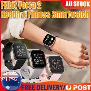 FITBIT VERSA 2 Health & Fitness Smartwatch Voice Control Sleep Score Music Watch - Picture 1 of 9