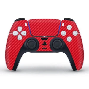 Carbon Fiber PS5 Skin Sticker Decal Vinyl Cover Wrap for PlayStation5 Controller - Picture 1 of 7