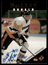 1995-96 Signature Rookies / Don MacLean ON-CARD AUTO / Beauty