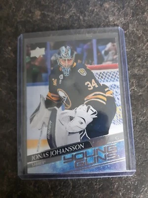2020-21 Upper Deck Series 1 Young Guns YG Jonas Johansson RC Card# 228 - Image 1 of 2