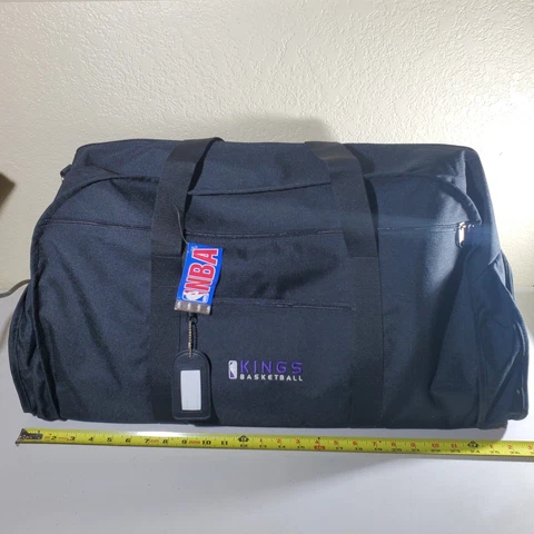 Sacramento Kings Basketball Duffel Bag Shoe Compartment & Luggage Tag 27x15x13 Cover