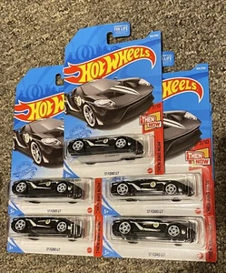 Hot Wheels Black White 2021 Q Case 17 Ford GT Lot Of 5 - Picture 1 of 1
