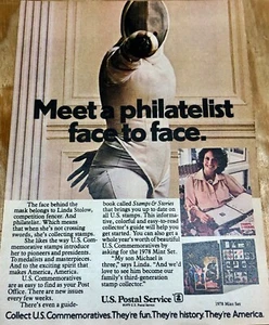 VTG 1979 Mag Print Ad~US POSTAL SERVICE Stamp Collecting~ "Meet A Philatelist.." - Picture 1 of 1