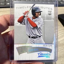 2014 Panini Classics Mookie Betts Timeless Tributes Silver #18/149