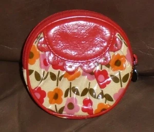 Vera Bradley Frill Peek-a-Boo Coin Purse~ Folkloric~ EUC - Picture 1 of 7