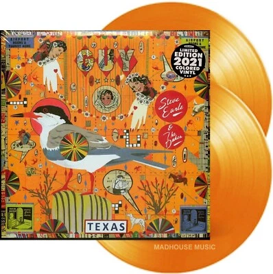 STEVE EARLE And The Dukes LP x 2 Double ORANGE & RED VINYL 2021 New SEALED Ltd - Image 1 of 4