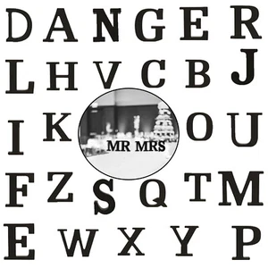 Letras de madera alfabeto A-Z MDF forma artesanía corte láser grandes letreros hogar álbumes de recortes - Imagen 1 de 26
