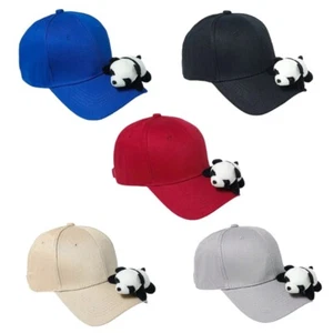 Fashion Panda Dolls Baseball Caps for Teens Student Breathable Head Accessory - Picture 1 of 13