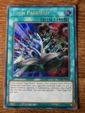BLCR-EN068 Toon Page-Flip Secret Rare 1st Edition NM  YuGiOh Card