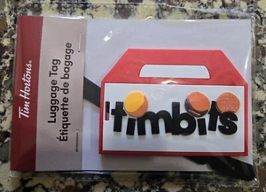 Tim Hortons 2024 Timbits Box Luggage Tag New - Picture 1 of 2