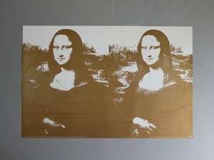 Andy Warhol - two golden Mona Lisa, 61,5 cm x 92,5 cm - Picture 1 of 5