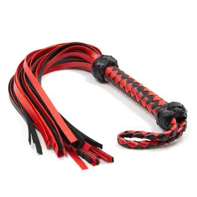 Látigo de cuero para montar a caballo al aire libre con mango tejido enseñanza entrenamiento práctica Foto 1 de 4