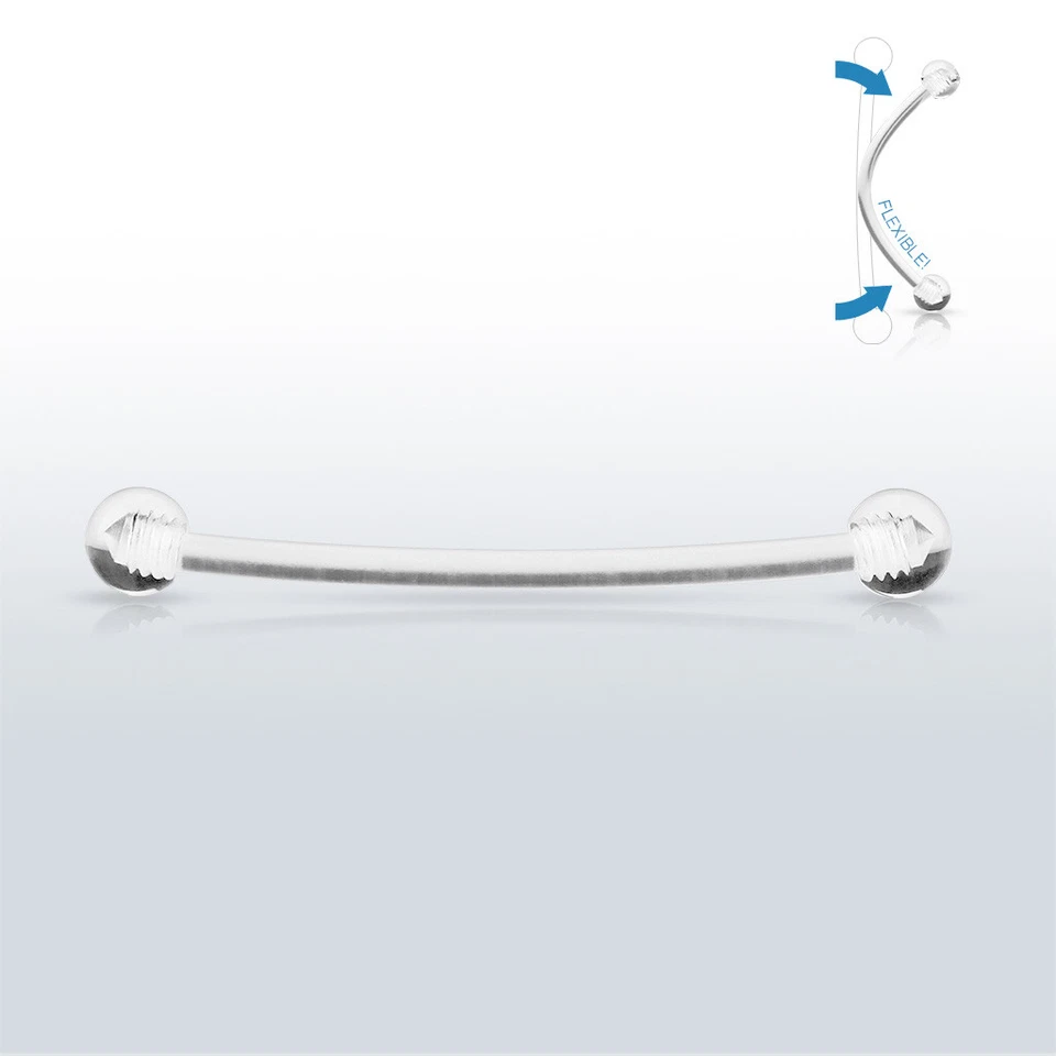 Anello Piercing Ombelicale Flessibile Per Gravidanza Maternità Rivenditore PTFE - Immagine 1 di 1
