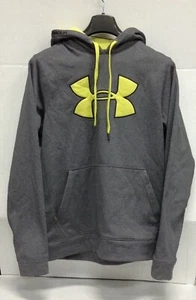 Under Armour Hoodie Sweatshirt LOGO pullover Gray Mens Small - Picture 1 of 4