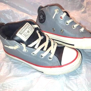 Converse Leather Chuck Taylor All Star Berkshire Boot Shoes Black Kids Size 12 - Picture 1 of 7
