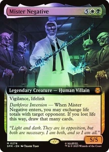Mister Negative FOIL EXTENDED - 0274 - Mythic - Marvel's Spider-Man SPM MTG - Picture 1 of 1