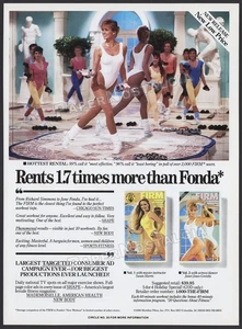 THE FIRM - Original 1988 Trade AD / ADVERTISEMENT_ Janet Jones-Gretzky _ Fitness - Picture 1 of 1
