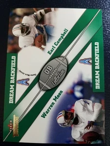 Earl Campbell Warren Moon 2002 Fleer Throwbacks PRE PRODUCTION PROOF RARE - Picture 1 of 4