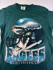 Camisa De Colección Philadelphia Eagles Para Hombre Mediana NFL Fútbol Hecha en EE. UU. Años 90 - Imagen 1 de 12