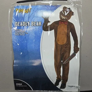 Spirit Deadly Bear Costume Child Medium 8-10 Halloween Scary Outfit - Bild 1 von 18