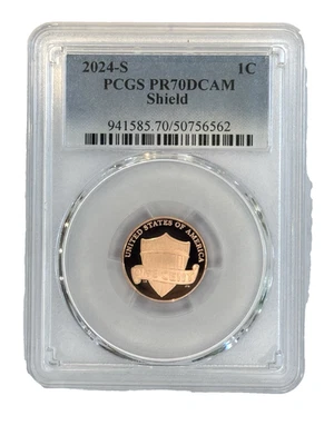 2024 S 1C Lincoln Cent Proof graded by PCGS at PR70 DCAM - Image 1 of 2