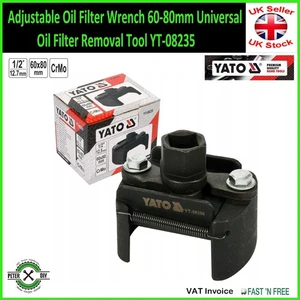 Verstellbarer Ölfilterschlüssel 60-80mm Universal Ölfilter Ausbau Werkzeug YT-08235 - Bild 1 von 4