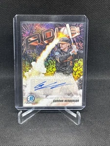 2025 Bowman Chrome Gunnar Henderson ADIOS! Auto Gold Mini Diamond Refractor #/50 - Picture 1 of 4