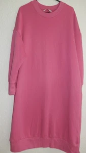 Sudadera/vestido largo rosa Tu para dama muy holgado - talla 10 - Imagen 1 de 2
