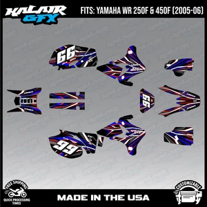 Graphics Kit for YAMAHA WR250F/450F (2005-2006) Prime Series - Red - Picture 1 of 4