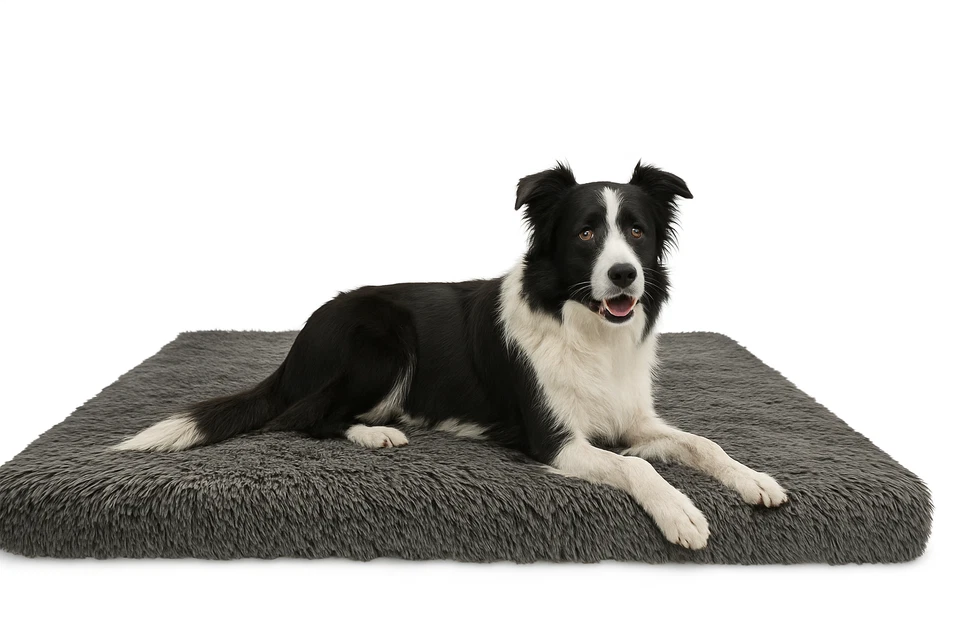 ODOL-PLUSZ Hundebett Grosse Hunde, Waschbar Hundekissen flauschig 120x80x7cm - GRAPHIT