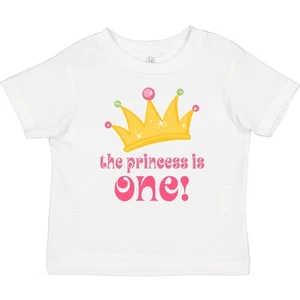 Inktastic Cute Princess Is One 1st Birthday Baby T-Shirt First Kids Babys Year - Picture 1 of 3