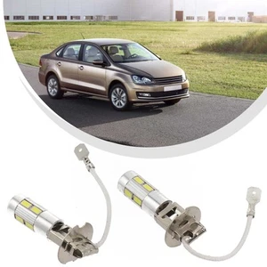 H3 50W LED Bulbs 6000K White Long Lifespan Suitable for Daytime Running Lights - Picture 1 of 13
